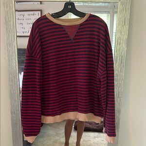 Free People Classic Stripe Crewneck
